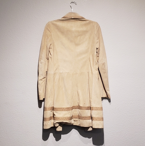 Banana Republic Suede Trench Coat - Picture 4 of 7